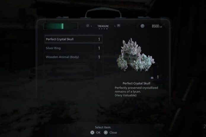 Resident Evil Village Perfect Crystal Skull