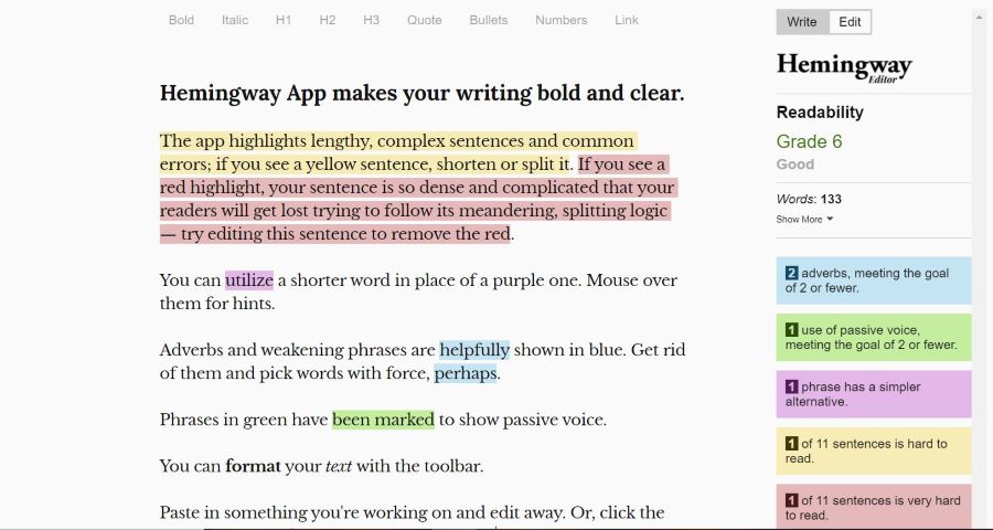 Hemingway Editor
