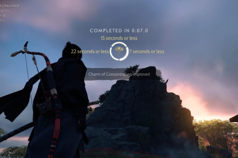 Ghost of Tsushima Gold Archery Challenges