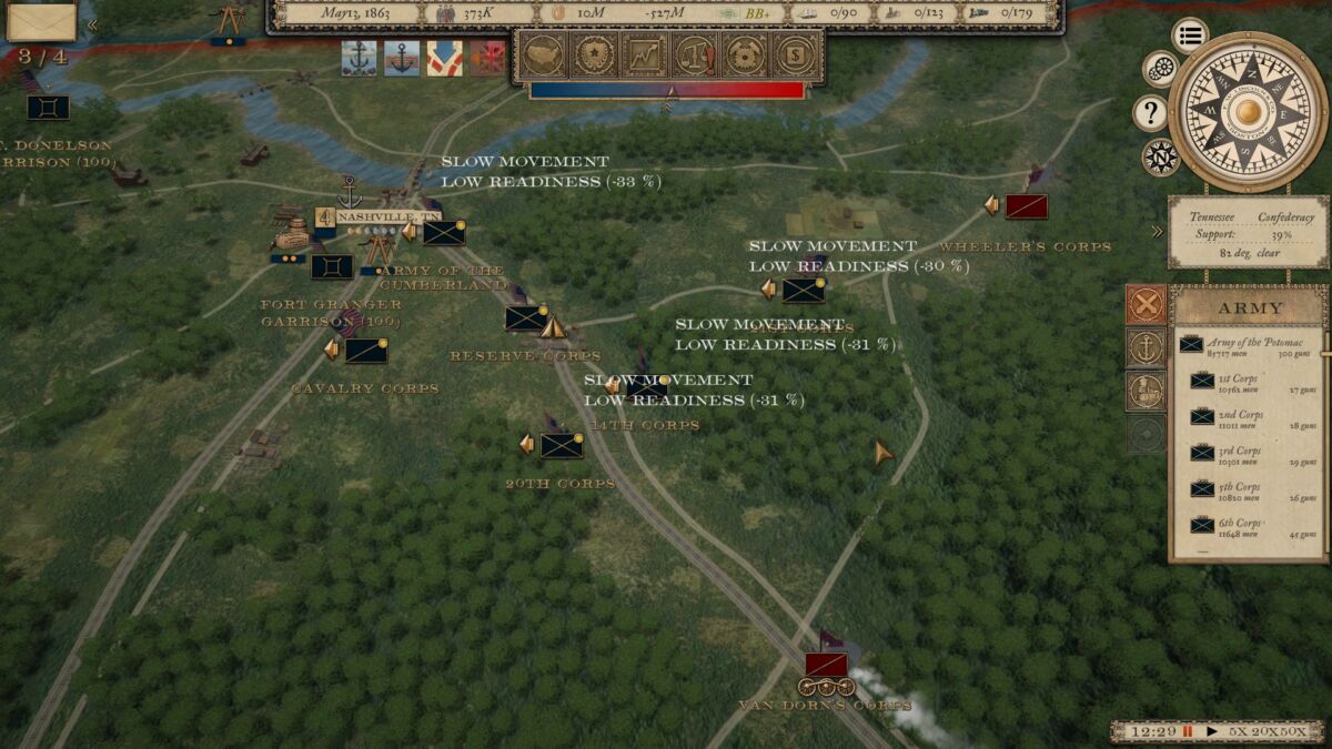 total war civil war strategy