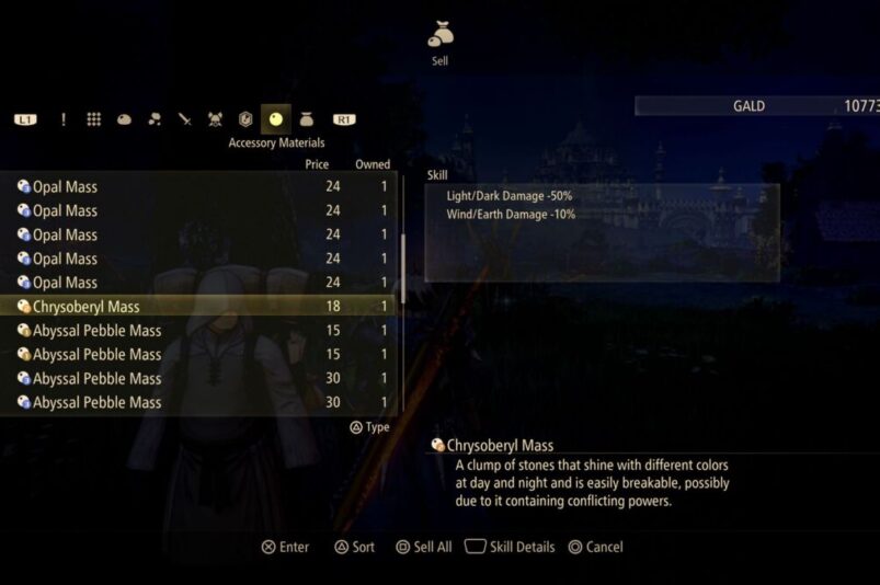Tales of Arise Chrysoberyl Mass