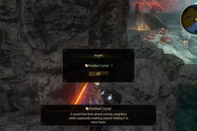 Tales of Arise Fleetfoot Crystal