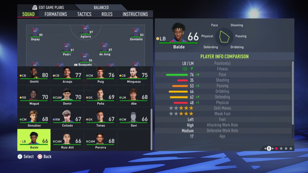 Alex Balde FIFA 22