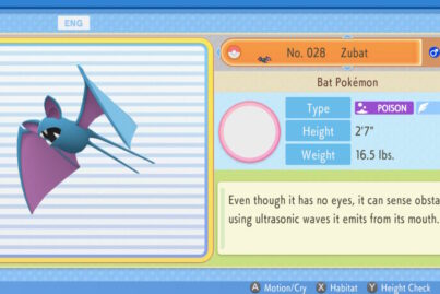 Pokémon Brilliant Diamond and Shining Pearl Zubat evolution