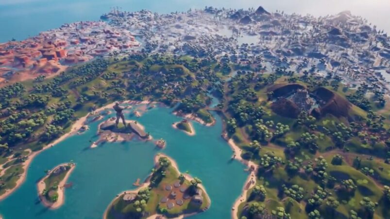 Fortnite Chapter 3 Map overhead view