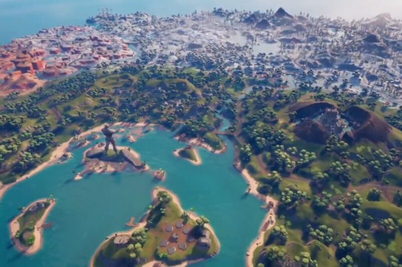 Fortnite Chapter 3 Map overhead view