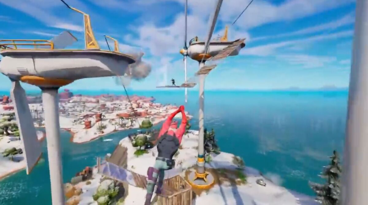 Fortnite Spider-Man Swinging