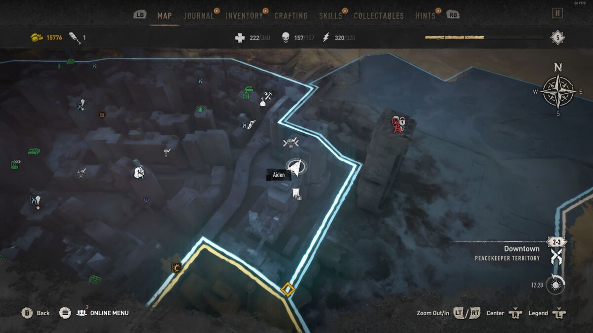 Downtown Inhibitor Location