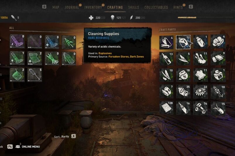 Dying Light 2 cleaning supplies