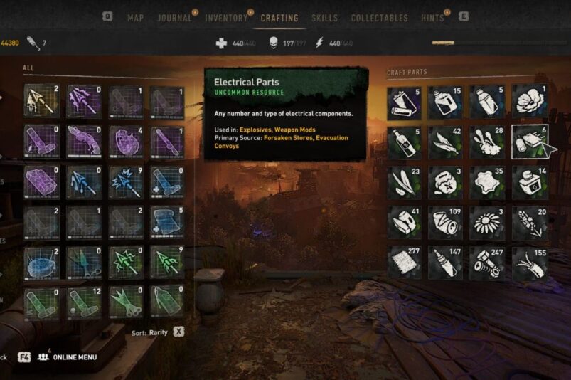 Electrical Parts Dying Light 2