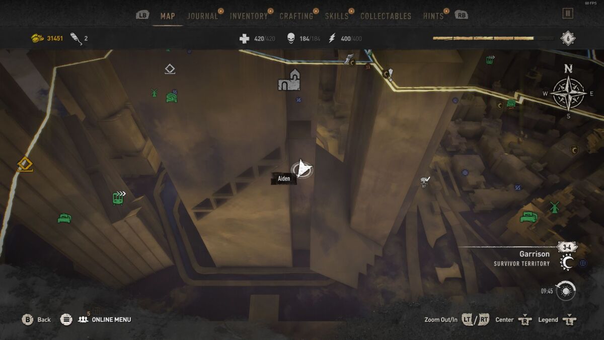 Garrison Inhibitor Location