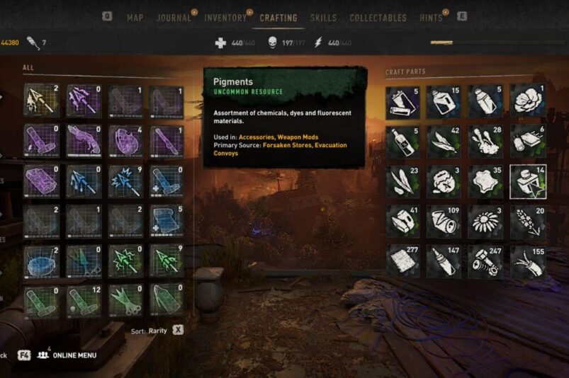 Pigments Dying Light 2