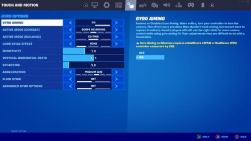 Fortnite: How To Enable Gyro Aiming - Cultured Vultures