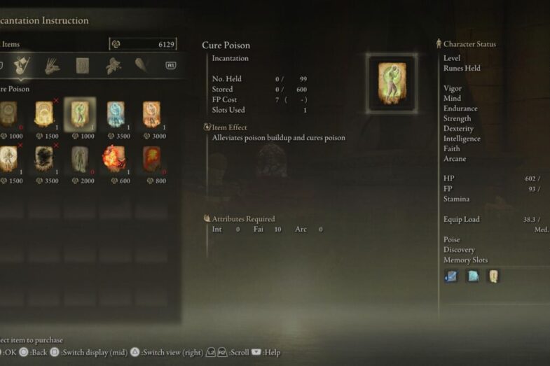 Cure Poison Elden Ring