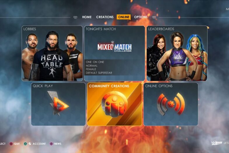 WWE 2K22 cross-play