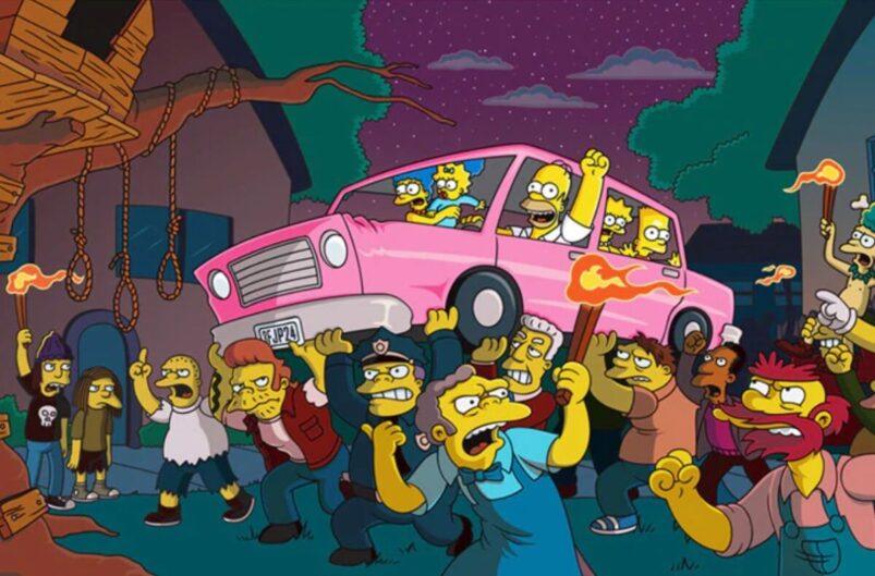 The Simpsons Angry Mob