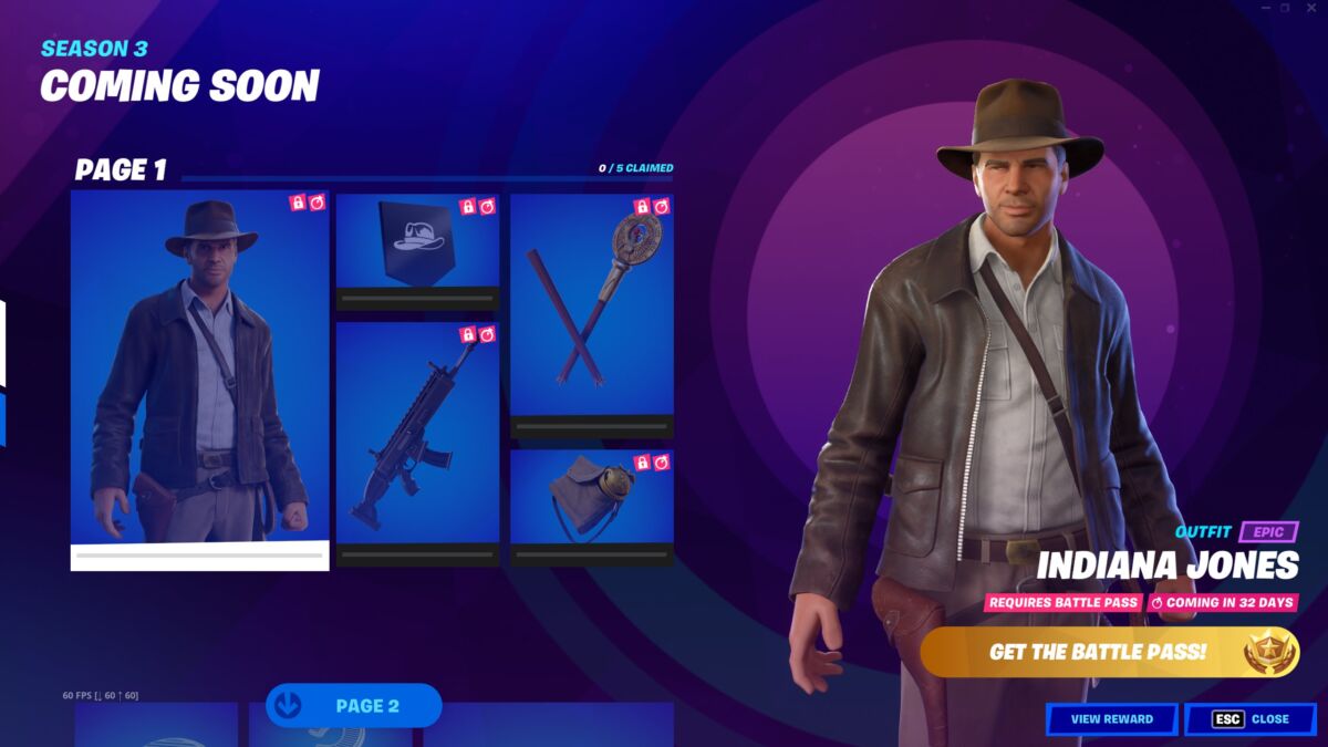 Indiana Jones Fortnite