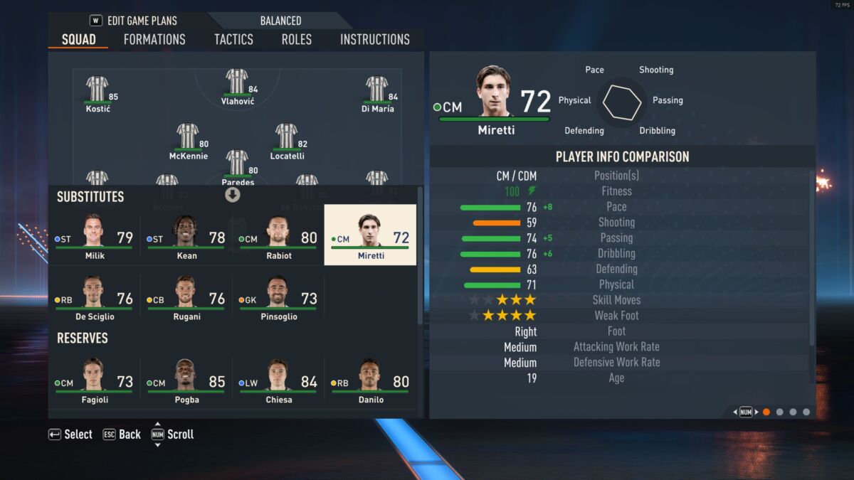 Fabio Miretti FIFA 23