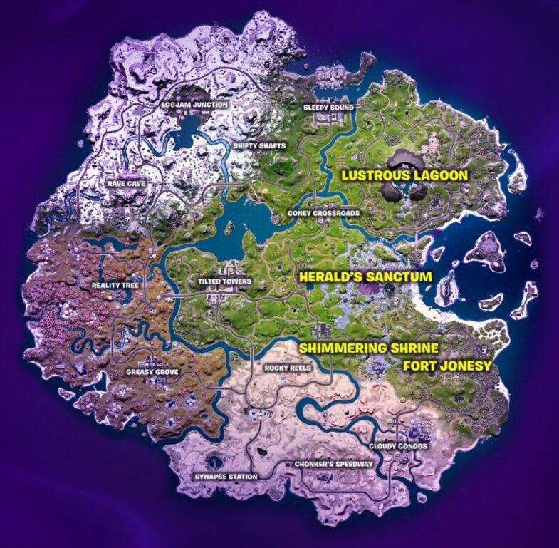 Fortnite: Chapter 3 - Season 4 Map: New POIs, Landmarks & More ...