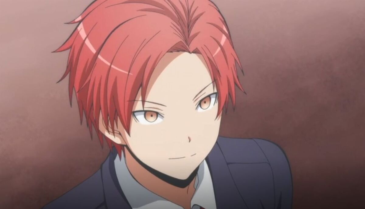 Handsome Anime Boy Red 4K