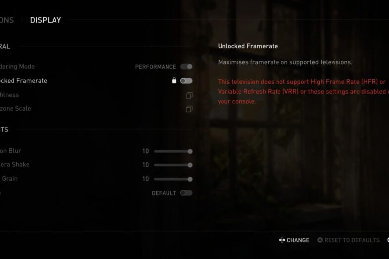 Unlocked Framerates