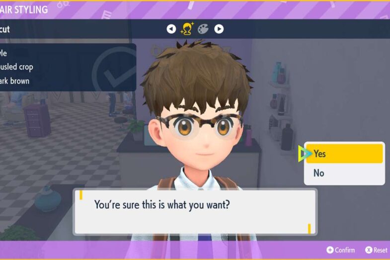 Scarlet and Violet hairstyle