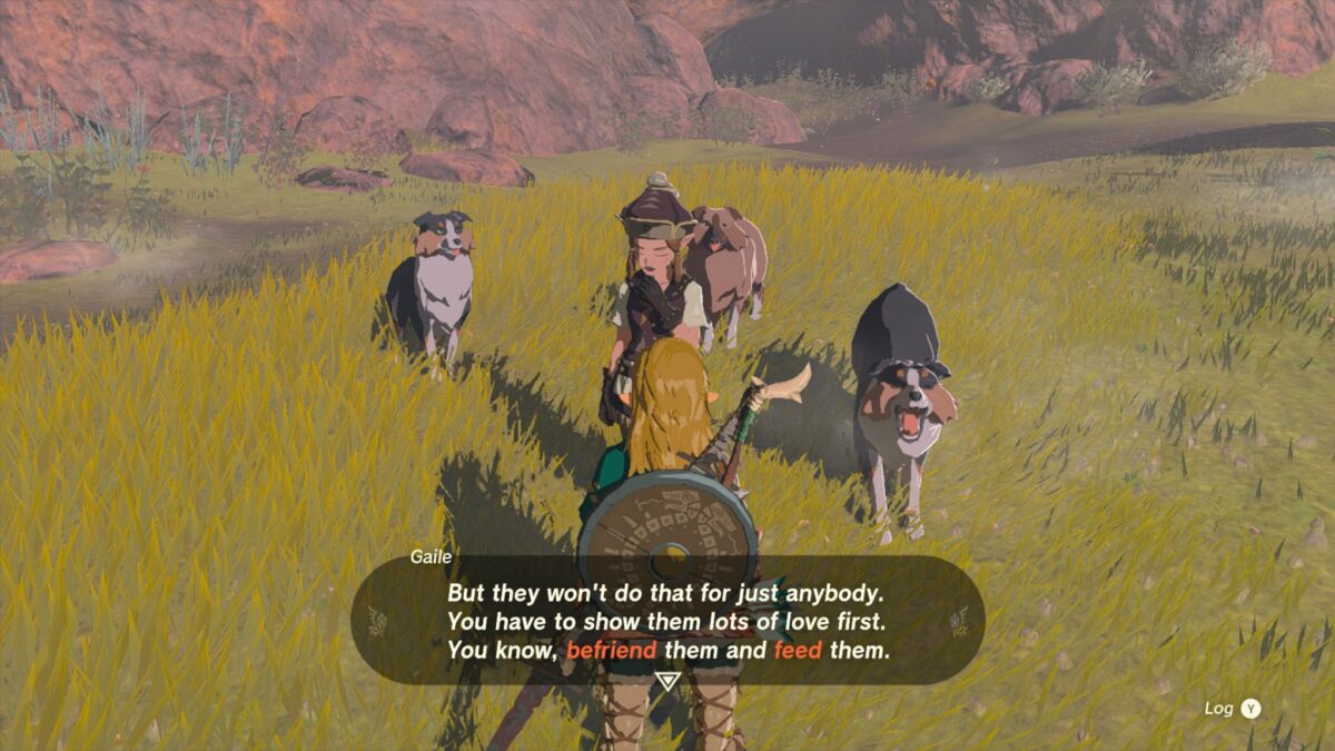 can you befriend a dog in breath of the wild