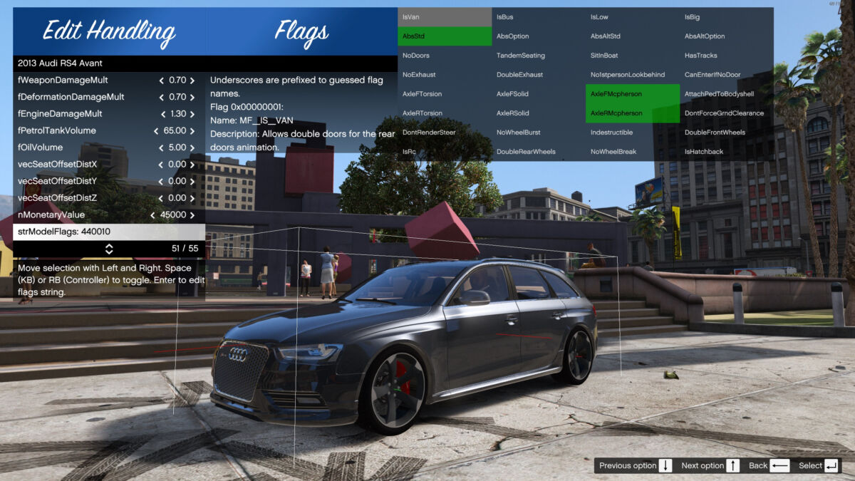 Real Time Handling Editor GTA 5