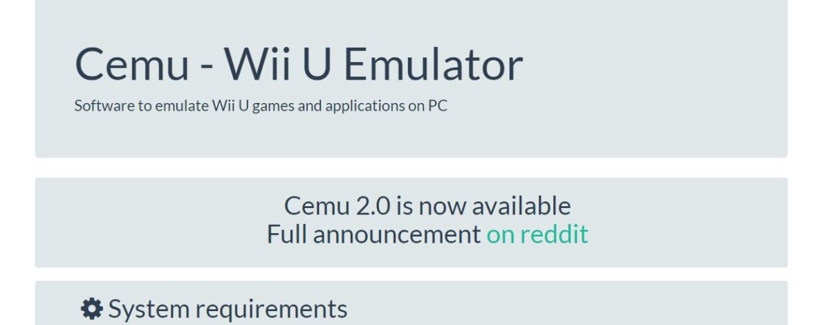 Cemu Wii U emulator goes open source, Linux version now available