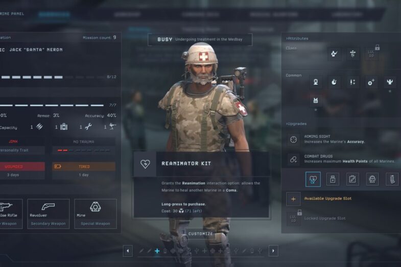 Aliens Dark Descent Medic