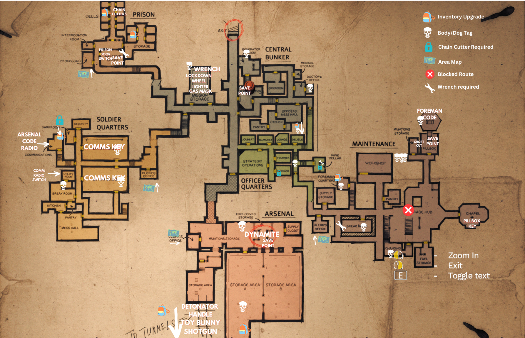 Amnesia: The Bunker Map