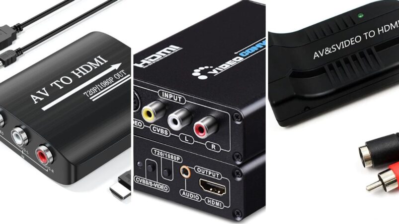 HDMI to RCA AV Composite Adapter Audio Video Converter Cable NES PS SNES  WII