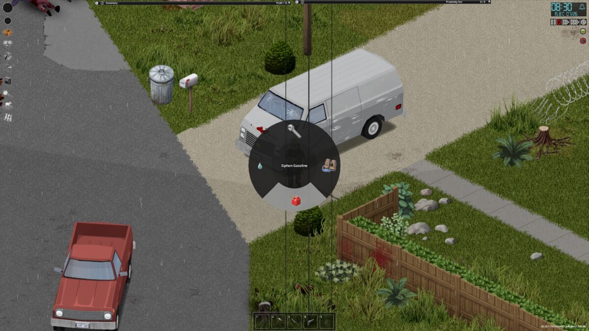 Project Zomboid Siphon Gasoline